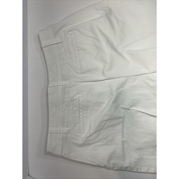 Talbots Women's Perfect Shorts Size 10 White‎ Chino Bermuda 9.5" Inseam - Picture 6 of 6